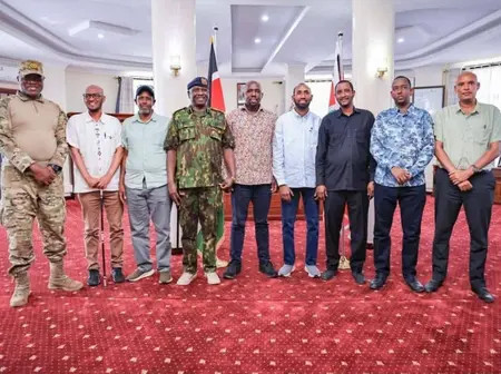 CS Murkomen Pays Courtesy Visit to Governor Mohamed Khalif in Mombasa
