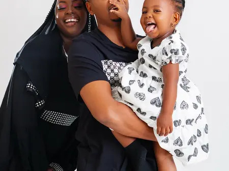 Presenter Ali and Medina Dismiss Break-Up Rumours With Lovely Family Portrait