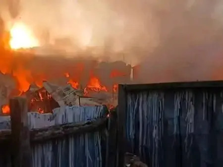 RIP: Tragedy Hits Kenya Again As Fire Burns Down Over 200 Houses Killing Some People, Details