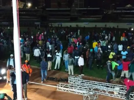 Situation At Gusii Stadium As Residents Spend Night There Ahead Of Raila’s ODM At 20 Celebrations