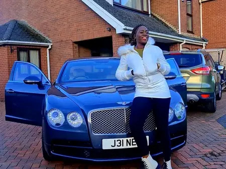 Esther Akoth flaunts photos of her mansion abroad.