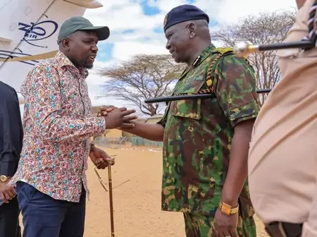 CS Murkomen Lands in Mandera for 44th Jukwaa la Usalama Forum, Welcomed by Police IG Kanja