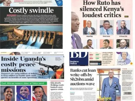 Monday Headline Newspaper: 22nd Sept 2025; Daily Nation The Standard, Taifa Leo, People Daily