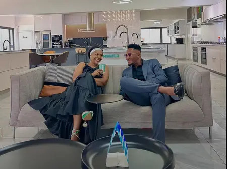 Size 8 Gives A Glimpse Of Her Cosy Living Room While Chilling With Her Hubby
