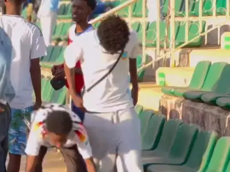 Viral Video Sparks Outrage: Somali Youths Caught Kicking Kenyan Flag in CAF Match Latest Incident