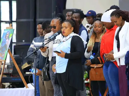 In Photos: Emotional Scenes During Gracious Teyian Meyoki Memorial Service In Ngong