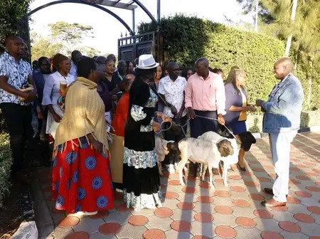 Reactions After Kirinyaga Youths Surprised Gachagua With 3 Goats At His Wamunyoro Home