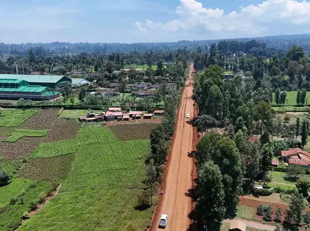 PS Raymond Showcases Road Construction Boosting Rural Connectivity In Kirinyaga